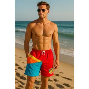 SPRING SALE! Vintage Beradingo Beach Swim Trunks Size Large